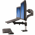 StarTech.com Desk-Mount Monitor Arm with Laptop Stand - Full Motion - Articulating - For up to 27" (17.6lb/8kg) Displays