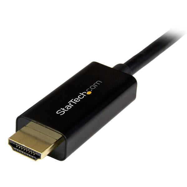 StarTech.com 16.4ft (5m) DisplayPort to HDMI Cable - 4K 30Hz - DisplayPort to HDMI Adapter Cable - DP 1.2 to HDMI Monitor Cable Converter - Latching DP Connector - Passive DP to HDMI Cord