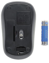 Manhattan Success Wireless Mouse, Black/Orange, 1000dpi, 2.4Ghz (up to 10m), USB, Optical, Three Button with Scroll Wheel, USB micro receiver, AA battery (included), Low friction base, Three Year Warranty