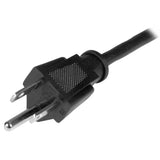 StarTech.com 3ft (1m) Computer Power Cord, NEMA 5-15P to Right Angle C13, 10A 125V, 18AWG, Black Replacement AC Power Cord, Printer Power Cord, PC Power Supply Cable, Monitor Power Cable - UL Listed