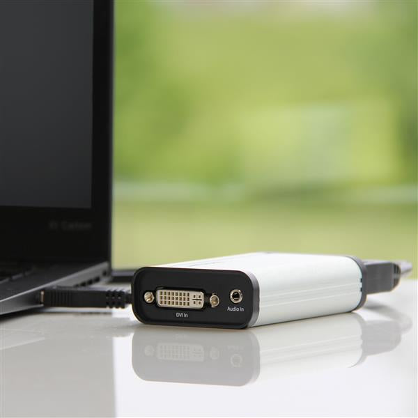 StarTech.com USB 3.0 Capture Device for High-Performance DVI Video - 1080p 60fps - Aluminum - TAA