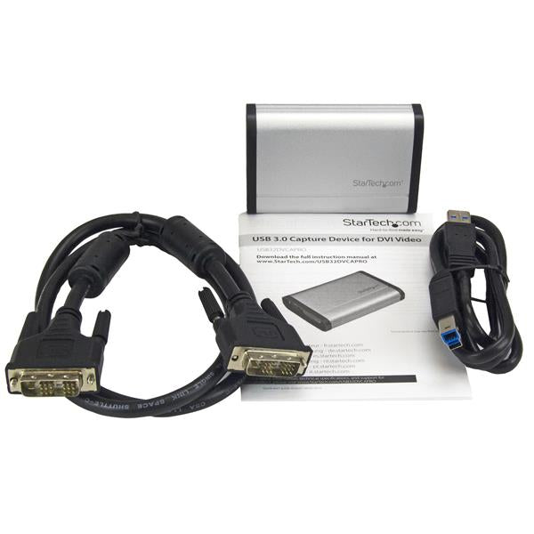 StarTech.com USB 3.0 Capture Device for High-Performance DVI Video - 1080p 60fps - Aluminum - TAA