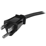 StarTech.com 10ft (3m) Computer Power Cord, NEMA 5-15P to 2x IEC 320 C13, 10A 125V, 18AWG, Black Replacement AC Power Cord, Printer Power Cord, PC Power Supply Cable, Monitor Power Cable - UL Listed