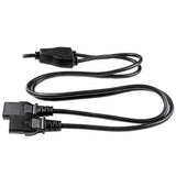 StarTech.com 10ft (3m) Computer Power Cord, NEMA 5-15P to 2x IEC 320 C13, 10A 125V, 18AWG, Black Replacement AC Power Cord, Printer Power Cord, PC Power Supply Cable, Monitor Power Cable - UL Listed