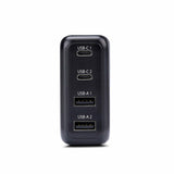 StarTech.com 100W USB-C Wall Charger, 2x USB-C/2x USB-A, Quick Charging Portable GaN Charger Power Adapter, USB Power Delivery 3.0, 6ft/1.8m Cable