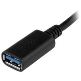 StarTech.com 6in (15cm) USB-C to USB-A Adapter, USB 5Gbps, 3A, USB-C Male to USB-A Female Converter, USB-IF Certified - Thunderbolt Compatible