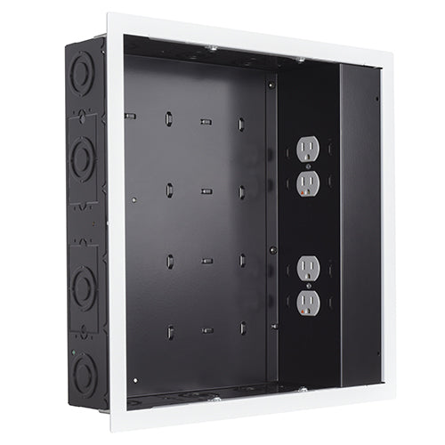 Chief Proximity® In-wall Storage Box with 4 Receptacle Filter & Surge - PAC526FWP4