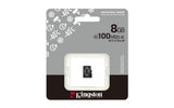 Kingston Technology 8GB microSDHC Industrial C10 A1 pSLC Card Single Pack w/o Adapter