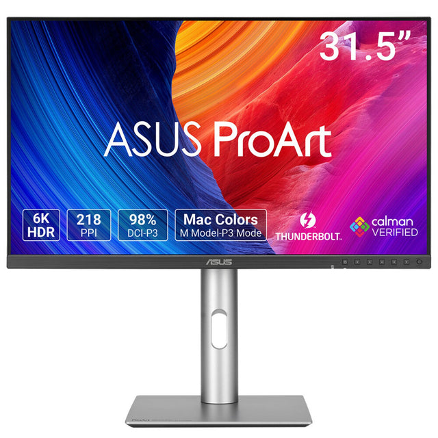 ASUS ProArt PA32QCV computer monitor 80 cm (31.5") 6016 x 3384 pixels 6K Ultra HD LCD Silver