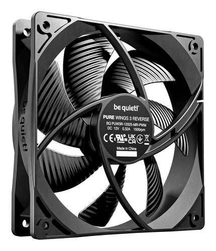 be quiet! Pure Wings 3 120mm | PWM Reverse Triple-Pack Computer case Fan 12 cm Black 3 pc(s)