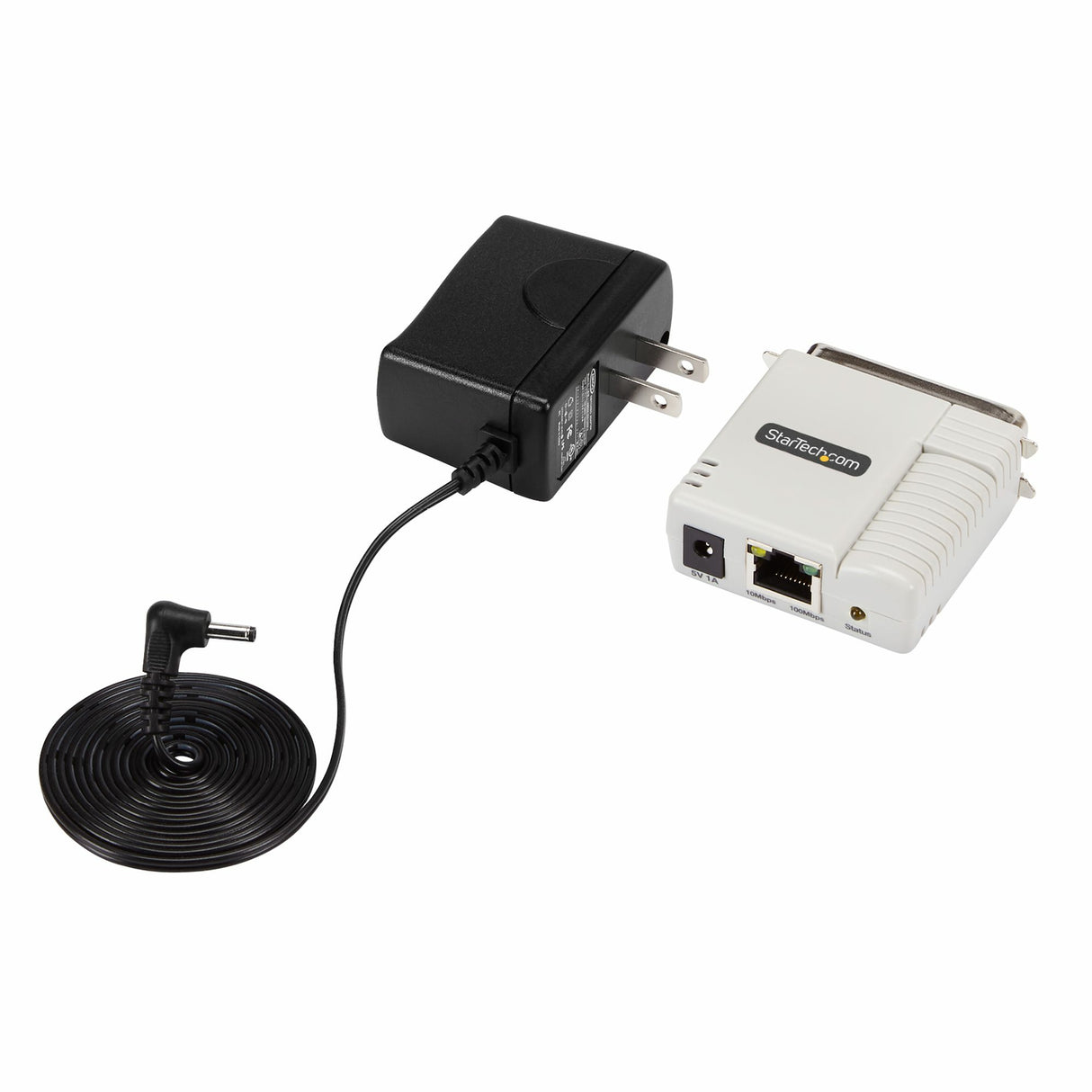 StarTech.com Ethernet to Parallel Network Print Server, 10/100Mbps LAN, WebUI Enabled, Centronics Ethernet Printer Server Adapter, Enhances Legacy Printer, TAA