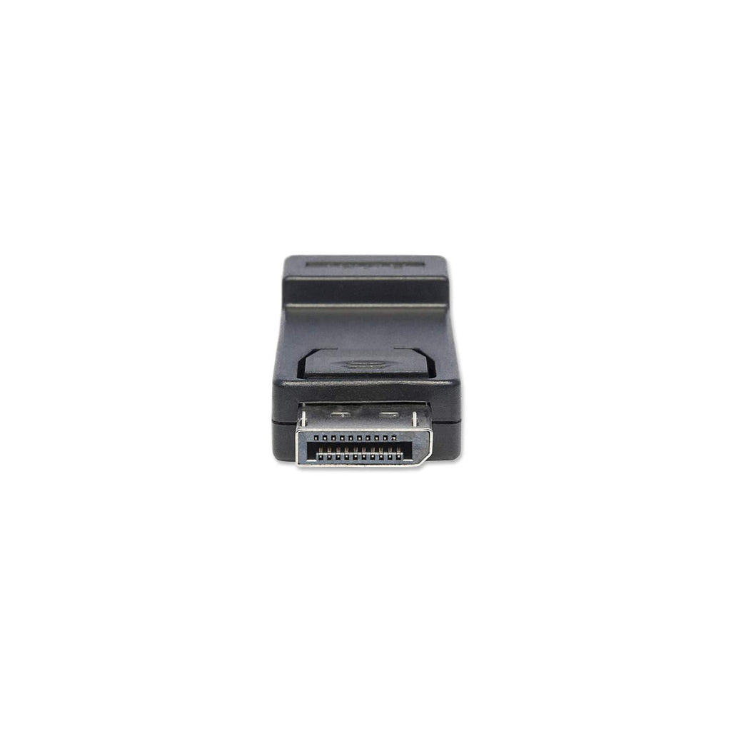 Manhattan DisplayPort 1.1 to HDMI Adapter, 1080p@60Hz, Male to Female, Black, DP With Latch, Not Bi-Directional, Three Year Warranty