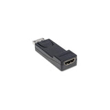 Manhattan DisplayPort 1.1 to HDMI Adapter, 1080p@60Hz, Male to Female, Black, DP With Latch, Not Bi-Directional, Three Year Warranty