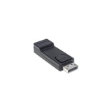 Manhattan DisplayPort 1.1 to HDMI Adapter, 1080p@60Hz, Male to Female, Black, DP With Latch, Not Bi-Directional, Three Year Warranty