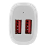 StarTech.com Dual-Port USB Car Charger - 24W/4.8A - White