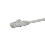 StarTech.com 100ft CAT6 Ethernet Cable - White CAT 6 Gigabit Ethernet Wire -250MHz 100W PoE RJ45 UTP Network/Patch Cord Snagless w/Strain Relief Individually Tested