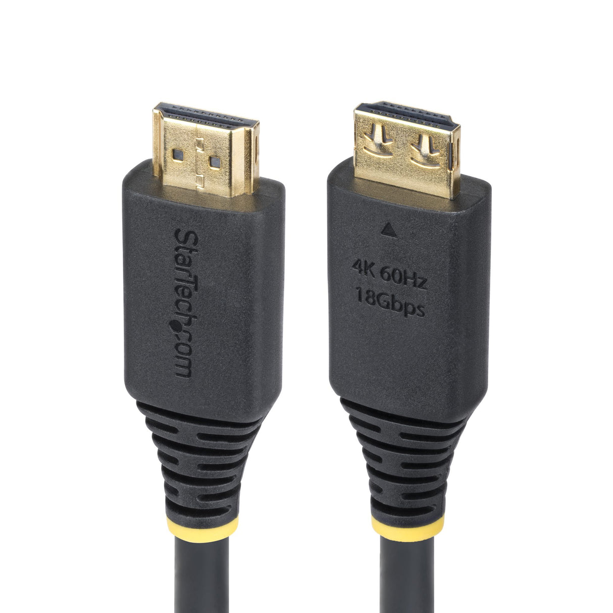 StarTech.com 6ft (1.8m) High Speed HDMI Cable with Gripping Connectors, 4K 60Hz/1440p 144Hz, HDR10/HDCP 2.2/ARC, 18Gbps, UHD HDMI Cord for TV/Monitor/Display, TPE Jacket
