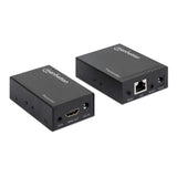 Manhattan 207584 AV extender AV transmitter & receiver Black