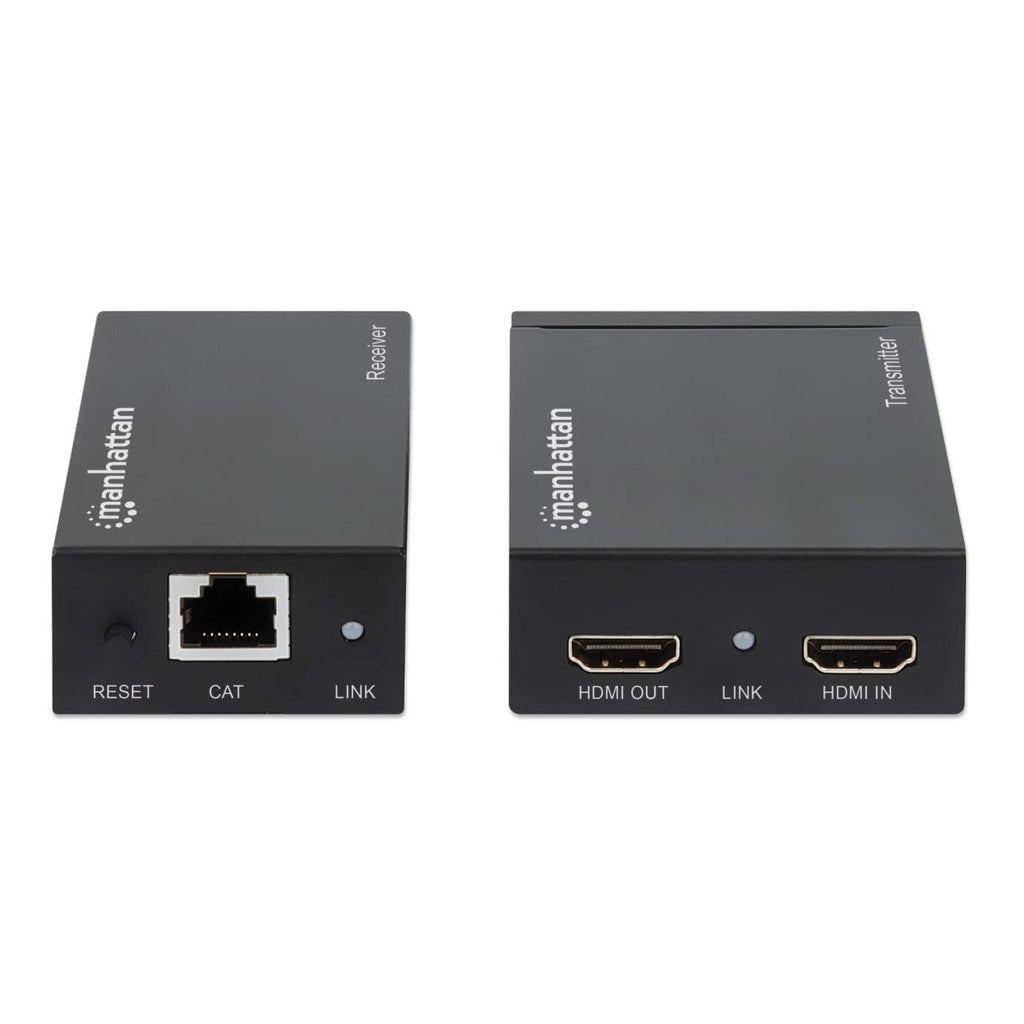 Manhattan 207584 AV extender AV transmitter & receiver Black