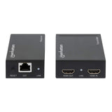 Manhattan 207584 AV extender AV transmitter & receiver Black