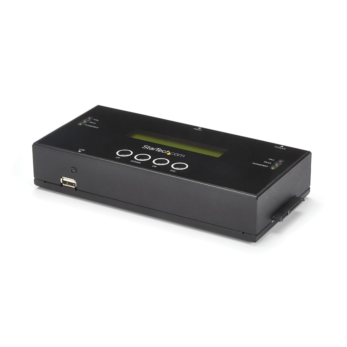 StarTech.com 1:1 Standalone Hard Drive Duplicator and Eraser, SAS and SATA HDD/SSD Cloner/Copier, Hard Disk Duplicator/Sanitizer, Harddrive Wiper, LCD Display, Toolless, No PC Required - TAA Compliant