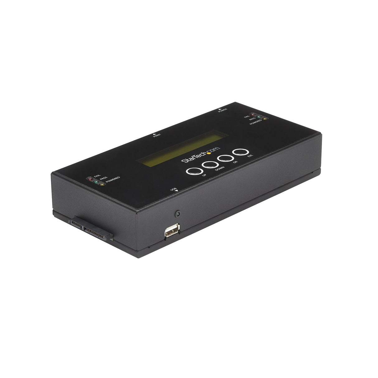 StarTech.com 1:1 Standalone Hard Drive Duplicator and Eraser, SAS and SATA HDD/SSD Cloner/Copier, Hard Disk Duplicator/Sanitizer, Harddrive Wiper, LCD Display, Toolless, No PC Required - TAA Compliant