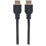Manhattan HDMI 4K@60Hz Cable with Ethernet - CL3 rated, 3m, Suitable for In-Wall use, For ALL 4K & 1080p/HD uses - when upgrading now or have it ready for when you need it, Male to Male, Black, Ultra HD 4k x 2k, Lifetime Warranty, Premium High Speed