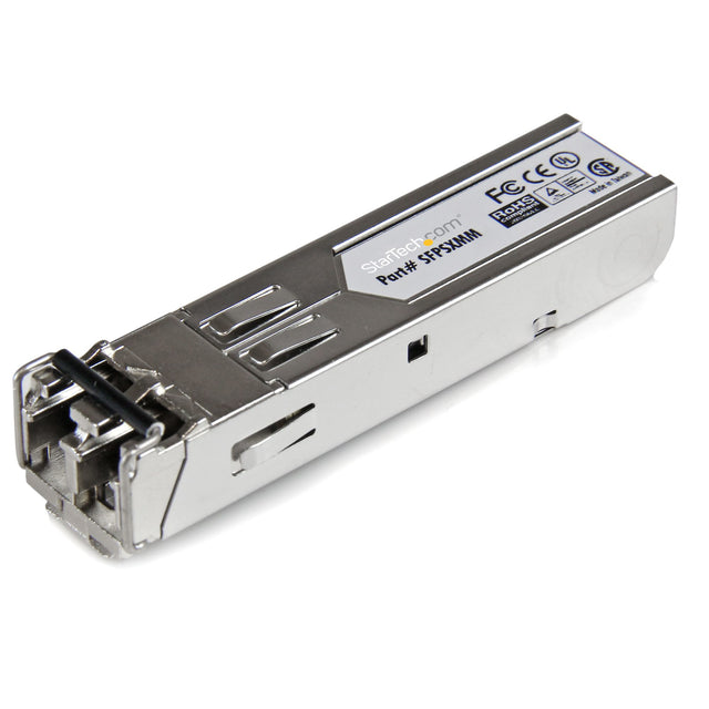 StarTech.com MSA Uncoded SFP Module - 1000BASE-SX - 1GbE Multi Mode Fiber (MMF) Optic Transceiver - 1GE Gigabit Ethernet SFP - LC 550m - 850nm - DDM - TAA