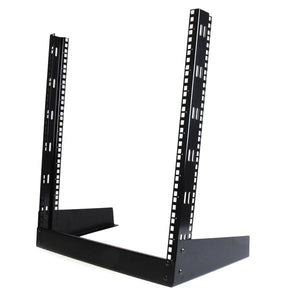 StarTech.com 12U 19" Desktop Open Frame Rack - 2 Post Free-Standing Network Rack Switch Depth for Patch Panel/Data/AV/Communication/Studio Equipment 110lb(50kg) Capacity w/Cage Nuts/Screws - TAA