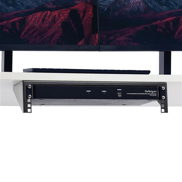 StarTech.com 2U Vertical Wall Mount Patch Panel Bracket - Steel Rack Mount Bracket w/Hardware for 19" Network, Server and Data Equipment - TAA