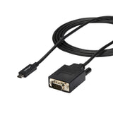 StarTech.com 6.6ft (2m) USB C to VGA Cable - 1920x1200/1080p USB Type C to VGA Video Active Adapter Cable - Thunderbolt Compatible - Laptop to VGA Monitor/Projector - DP Alt Mode HBR2