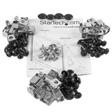 StarTech.com 12U 2-Post Open Frame Desktop Server Rack, 19in Compact Space-Saving Floor IT Rack with 350lb (160kg) Weight Capacity