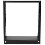 StarTech.com 12U 2-Post Open Frame Desktop Server Rack, 19in Compact Space-Saving Floor IT Rack with 350lb (160kg) Weight Capacity