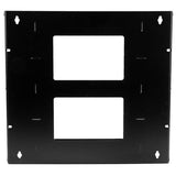 StarTech.com 2-Post 8U Open Frame Wall Mount Network Rack with Built-in Shelf, Wall Mount Data Rack with Adjustable Depth for AV / Computer / IT Equipment, Small Wall-Mount Server Rack - TAA Compliant