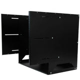 StarTech.com 2-Post 8U Open Frame Wall Mount Network Rack with Built-in Shelf, Wall Mount Data Rack with Adjustable Depth for AV / Computer / IT Equipment, Small Wall-Mount Server Rack - TAA Compliant