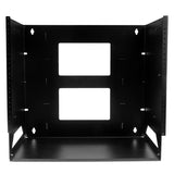 StarTech.com 2-Post 8U Open Frame Wall Mount Network Rack with Built-in Shelf, Wall Mount Data Rack with Adjustable Depth for AV / Computer / IT Equipment, Small Wall-Mount Server Rack - TAA Compliant