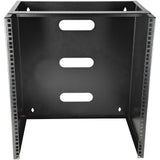 StarTech.com 12U Wall Mount Network Rack - 14 Inch Deep (Low Profile) - 19" Patch Panel Bracket for Shallow Server and IT Equipment, Network Switches - 125lbs/57kg Weight Capacity, Black - TAA