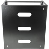 StarTech.com 12U Wall Mount Network Rack - 14 Inch Deep (Low Profile) - 19" Patch Panel Bracket for Shallow Server and IT Equipment, Network Switches - 125lbs/57kg Weight Capacity, Black - TAA