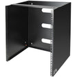 StarTech.com 12U Wall Mount Network Rack - 14 Inch Deep (Low Profile) - 19" Patch Panel Bracket for Shallow Server and IT Equipment, Network Switches - 125lbs/57kg Weight Capacity, Black - TAA