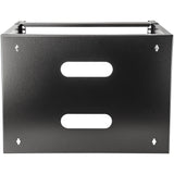 StarTech.com 8U Wall Mount Network Rack - 14 Inch Deep (Low Profile) - 19" Patch Panel Bracket for Shallow Server and IT Equipment, Network Switches - 80lbs/36kg Weight Capacity, Black - TAA