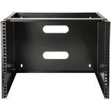 StarTech.com 8U Wall Mount Network Rack - 14 Inch Deep (Low Profile) - 19" Patch Panel Bracket for Shallow Server and IT Equipment, Network Switches - 80lbs/36kg Weight Capacity, Black - TAA