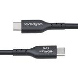 StarTech.com 10ft (3m) USB-A to USB-C Charging Cable, Charge & Sync, 3A, USB 2.0, TPE Jacket - Black USB Charging Cord