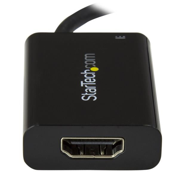 StarTech.com USB C to HDMI 2.0 Adapter with Power Delivery - 4K 60Hz USB Type-C to HDMI Display Video Converter - 60W PD Pass-Through Charging Port - Thunderbolt 3 Compatible - Black