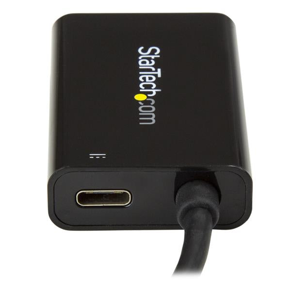 StarTech.com USB C to HDMI 2.0 Adapter with Power Delivery - 4K 60Hz USB Type-C to HDMI Display Video Converter - 60W PD Pass-Through Charging Port - Thunderbolt 3 Compatible - Black