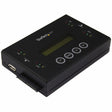 StarTech.com 1:1 Standalone Hard Drive and USB Flash Disk Duplicator and Eraser, USB Thumb Drive and SATA HDD/SSD Disk Cloner and Eraser, Hardrive Copier/Sanitizer/Wiper, LCD display, TAA