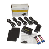 StarTech.com 1:1 Standalone Hard Drive and USB Flash Disk Duplicator and Eraser, USB Thumb Drive and SATA HDD/SSD Disk Cloner and Eraser, Hardrive Copier/Sanitizer/Wiper, LCD display, TAA