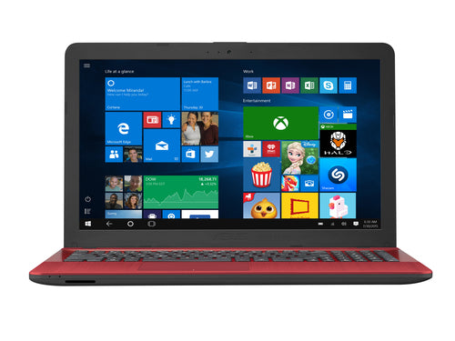 ASUS Vivobook Max X541NA-QC1-RD-CB laptop Intel® Celeron® N3350 39.6 cm (15.6") HD 4 GB DDR3L-SDRAM 1 TB HDD Wi-Fi 4 (802.11n) Windows 10 Home Red