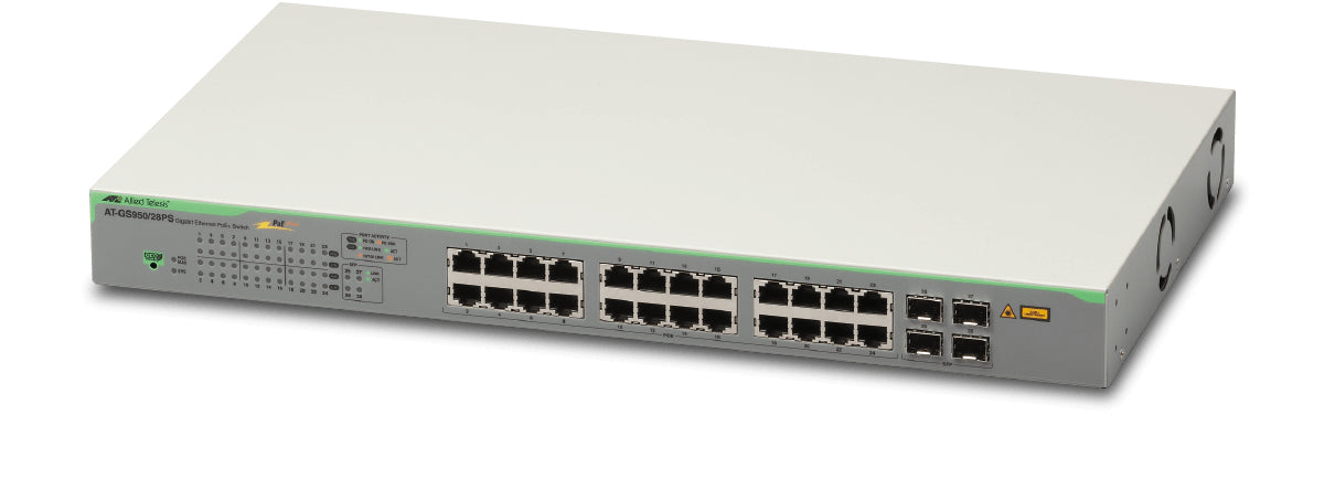 Allied Telesis AT-GS950/28PS-10 Managed Gigabit Ethernet (10/100/1000) Power over Ethernet (PoE) 1U Grey