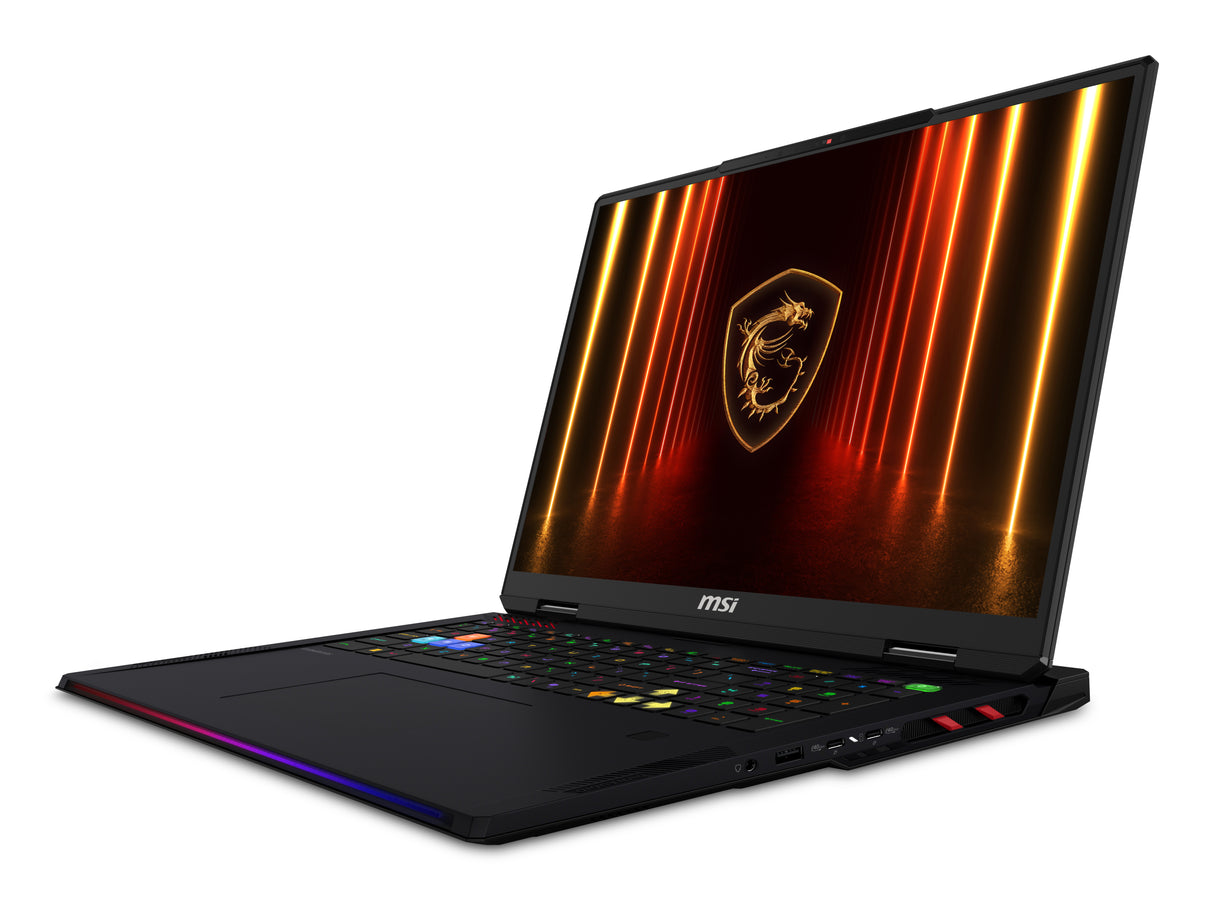 MSI Raider A18 HX A9WJG-037CA AMD Ryzen™ 9 9955HX3D Laptop 45.7 cm (18") UHD+ 64 GB DDR5-SDRAM 2 TB SSD NVIDIA GeForce RTX 5090 Wi-Fi 7 (802.11be) Windows 11 Pro Black