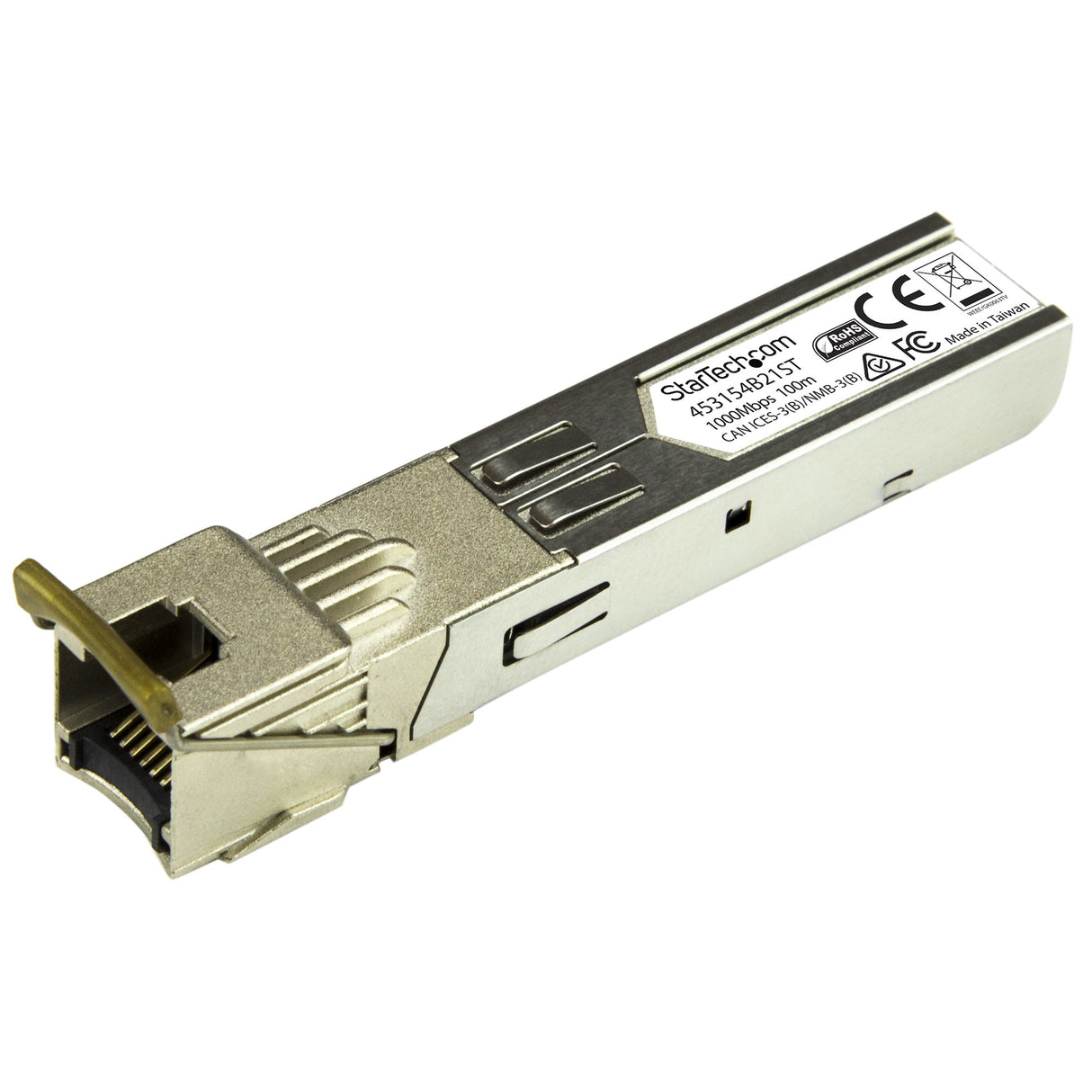 StarTech.com HPE 453154-B21 Compatible SFP Module - 1000BASE-T - SFP to RJ45 Cat6/Cat5e - 1GE Gigabit Ethernet SFP - RJ-45 100m - HPE 6120XG, 6120G, Flex Fabric - TAA